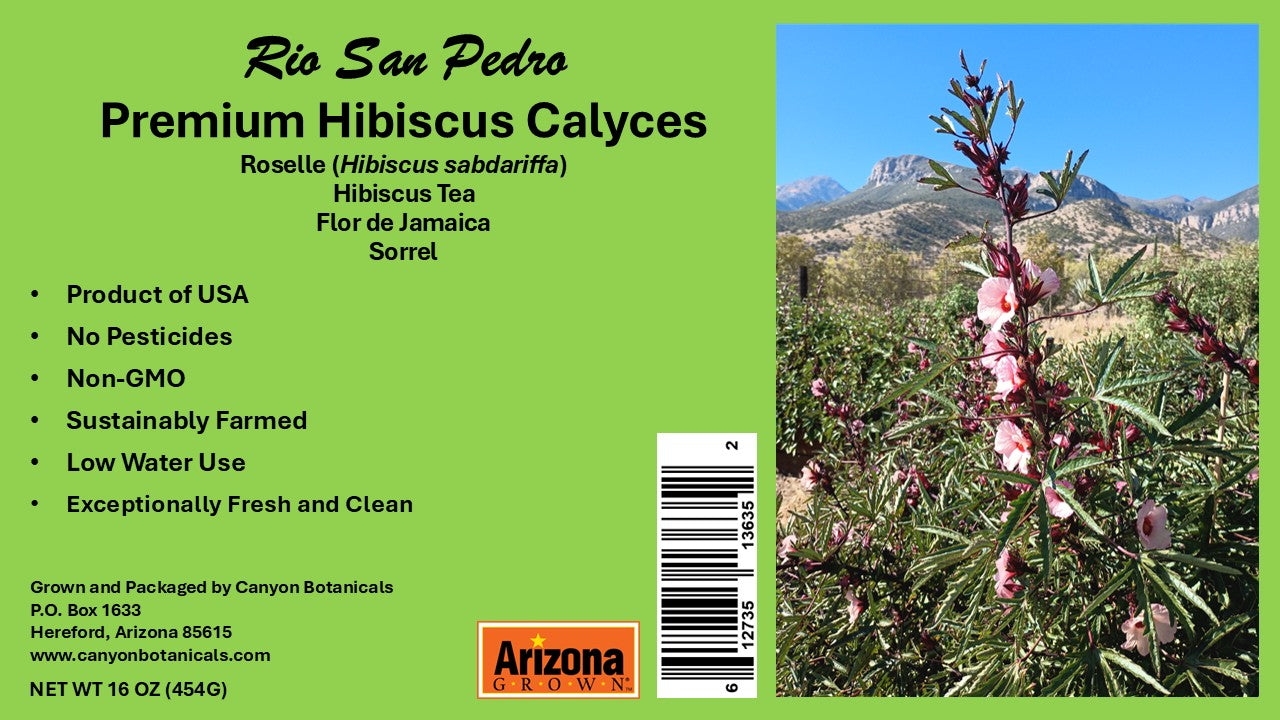 Dried Hibiscus Flowers | USA Grown | 1 lb | Flor de Jamaica